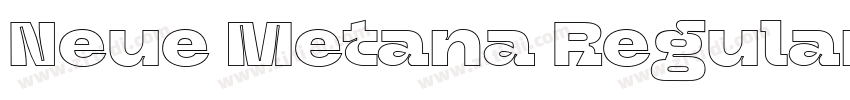 Neue Metana Regular字体转换